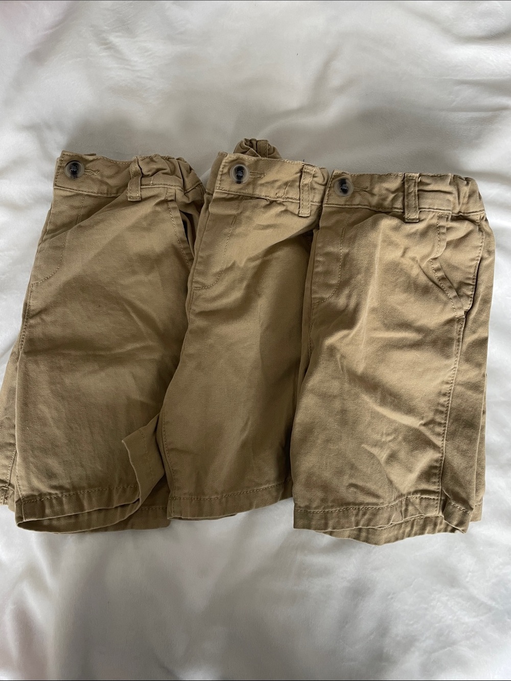 Toddler Boys Uniform Chino Shorts 3-Pack - Tan